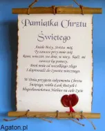 Dyplom z bambusem - Pamiątka chrztu świętego