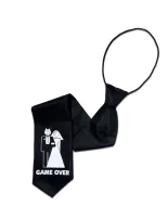 Krawat czarny - Game over (man z rogami)