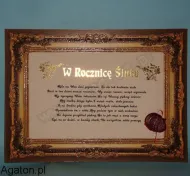 Certyfikat - W Rocznicę Ślubu