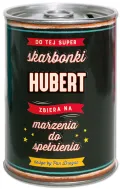 Puszka Skarbonka Vip - Hubert - Do tej super skarbonki Hubert zbiera na marzenia do spełnienia