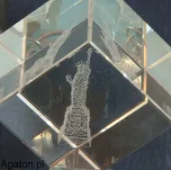 Kostka szklana 3D - Statua Wolności