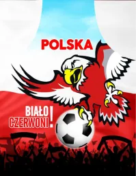 Fartuch premium - Polska Biało-czerwoni