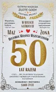 Karnet - Główna nagroda Złote Gody Festiwal Miłości 50 lat razem
