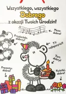 Torebka Kukartka Sheepworld XL - Wszystkiego dobrego z okazji Twoich Urodzin!