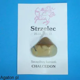 STRZELEC - szczęśliwy kamień zodiaku- CHALCEDON