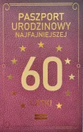 Karnet paszport - Urodzinowy najfajniejszej 60 latki