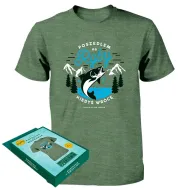 Koszulka zielona (khaki) - Dla Wędkarza. Poszedłem na ryby, kiedyś wrócę.