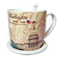 Filiżanka Washington (Waszyngton) + Spodek + Łyżeczka