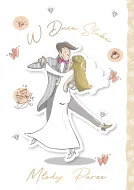 Karnet 3D z życzeniami - W dniu ślubu Młodej Parze