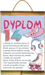 Dyplom z bambusem - 14-latki - Z okazji 14 urodzin życzę Ci .......