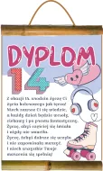 Dyplom z bambusem - 14-latki - Z okazji 14 urodzin życzę Ci .......