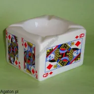Popielniczka ceramiczna - karty