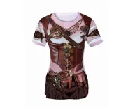 T-shirt z nadrukiem Steampunk Lady