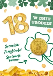 Karnet + urodzinowa moneta - W dniu 18 Urodzin