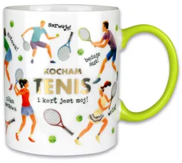 Kubek PORYS - Kocham tenis i kort jest mój!