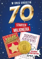 Karnet + zdrapka + urodzinowa moneta - W dniu 70 Urodzin starter milionera