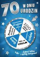 Karnet 3D z kołem fortuny N - W dniu 70 urodzin zakręć kołem i spełnij marzenia