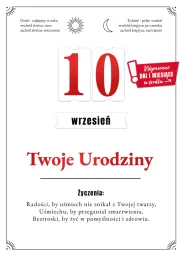 Karnet 3D z życzeniami - Twoje urodziny (wymienne dni i miesiące w środku)