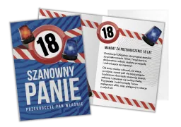 Karnet B6 - Szanowny Panie przekroczyłeś Pan właśnie 18