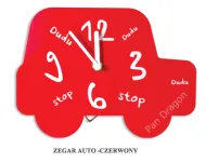 Zegar - Auto czerwony