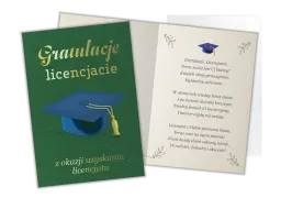 Karnet B6 - Gratulacje Licencjacie