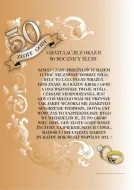 Dyplom - 50 Złote Gody - Gratulacje z okazji 50 Rocznicy Ślubu