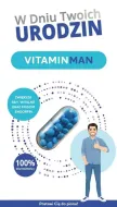 Karnet + tabletki (niebieski) - W dniu urodzin - Vitaminman
