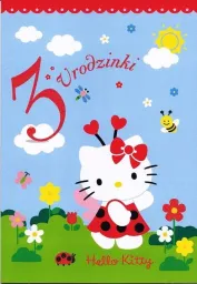 Karnet Hello Kitty - 3 urodzinki