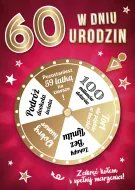 Karnet 3D z kołem fortuny C - W dniu 60 urodzin zakręć kołem i spełnij marzenia