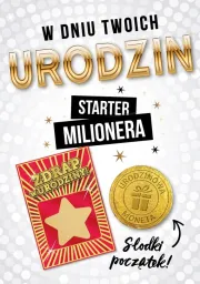 Karnet + zdrapka + urodzinowa moneta - W dniu Twoich Urodzin starter milionera