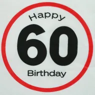 Serwetki urodzinowe - 60 Happy birthday