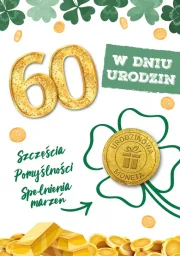 Karnet + urodzinowa moneta - W dniu 60 Urodzin