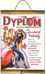 Dyplom z bambusem - 40 dla Odjazdowej Kobiety