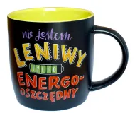 Kubek tablicowy - Nie jestem leniwy tylko energo-oszczędny