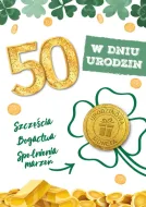 Karnet + urodzinowa moneta - W dniu 50 Urodzin