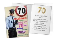 Kartka C5 - Koleżanko właśnie przekroczyłaś 70-tkę!