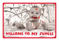 Tabliczka Kukartka cool - Welcome to my jungle
