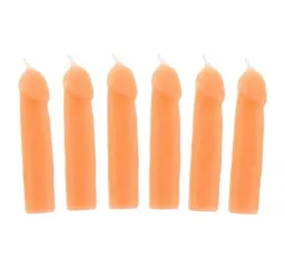 Świeczki urodzinowe peniski - cena za opakowanie 6szt