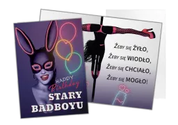 Karnet B6 - Happy Birthday Stary Badboyu