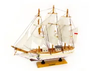 Statek drewniany 30 cm - Dar Pomorza