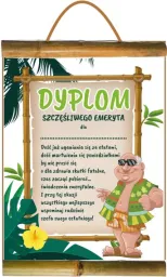 Dyplom z bambusem A - Szczęśliwego Emeryta