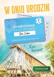 Karnet + karta zdrowia - W dniu urodzin Urodzinowa karta zdrowia dla Ciebie