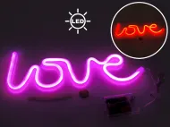 Lampa neon LED - (różowa) Love
