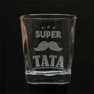 Szklanka whisky grawerowana - Super Tata