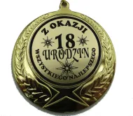 Medal w etui - Z okazji 18 urodzin - Wszystkiego najlepszego