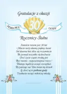 Dyplom - 30 Perłowe Gody - Gratulacje z okazji 30 Rocznicy Ślubu