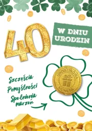 Karnet + urodzinowa moneta - W dniu 40 Urodzin